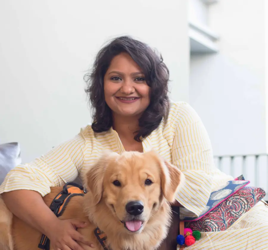 Bhakti Kirit Mehta and Buddy together